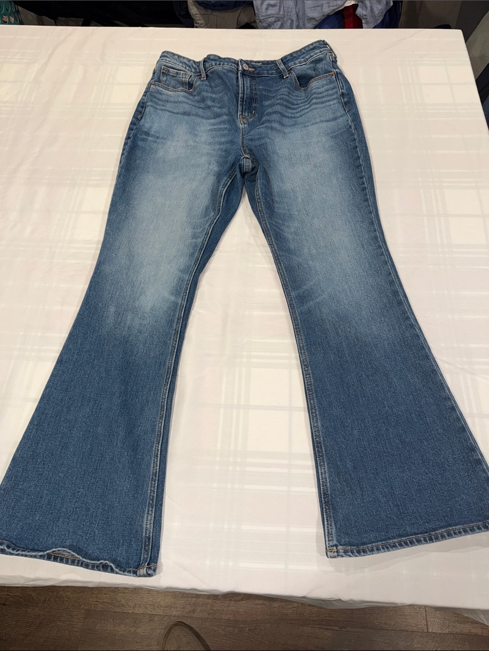 Old Navy Medium Light Blue Flare Jeans